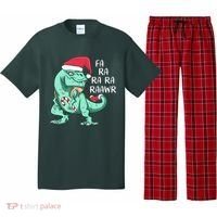 Fa Ra Ra Ra Raawr Christmas T Rex Dinosaur Pajama Set thumb 0
