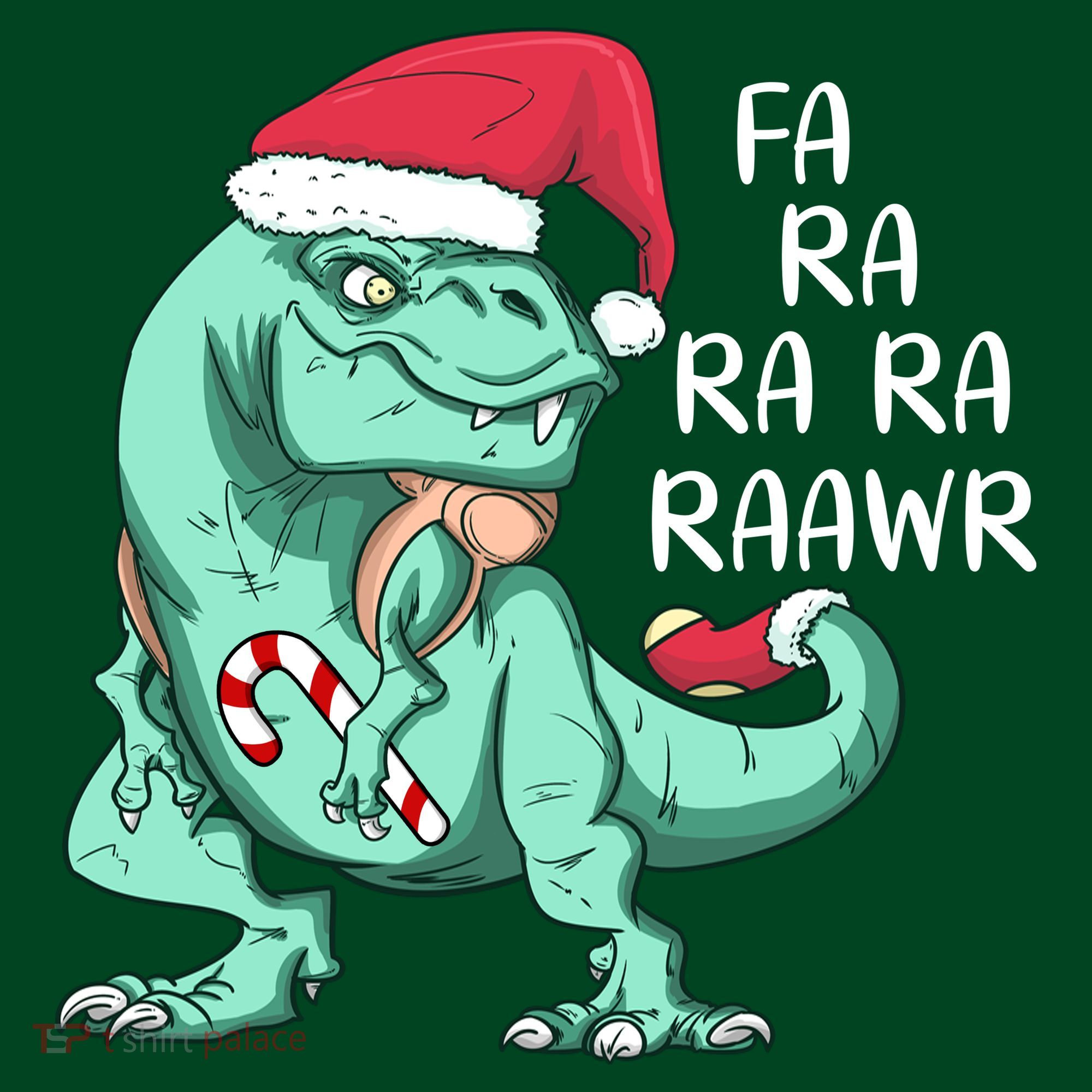 Fa Ra Ra Ra Raawr Christmas T Rex Dinosaur Visor