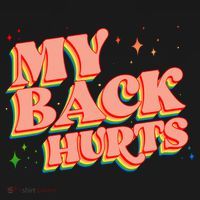 Funny Retro Rainbow My Back Hurts Women's Tank Top thumb 5