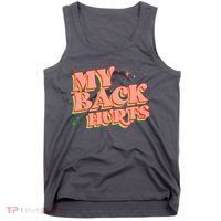 Funny Retro Rainbow My Back Hurts Tank Top thumb 0