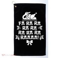 Fa Ra Ra Christmas Duck Golf Towel thumb 0