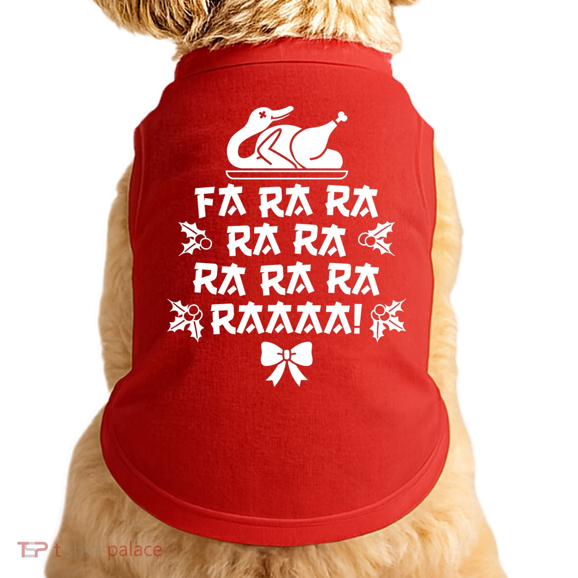 Fa Ra Ra Christmas Duck Doggie Tank
