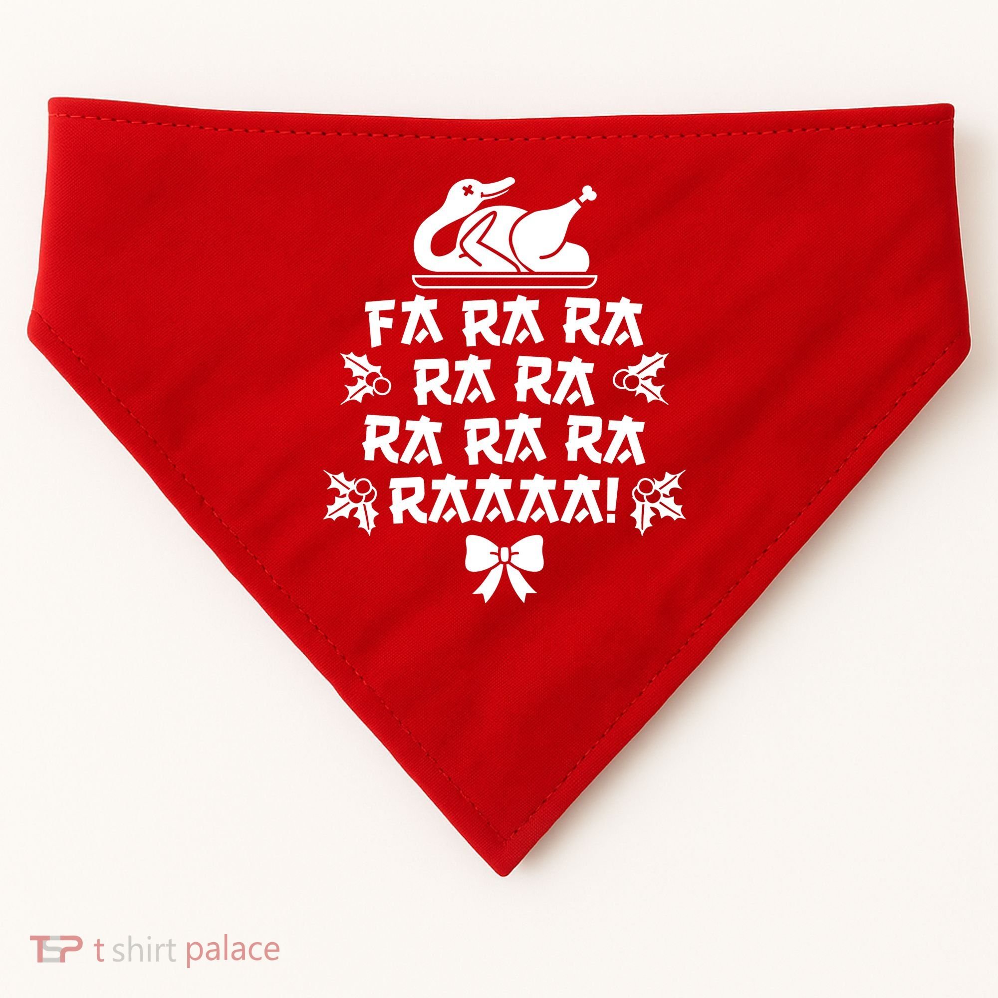 Fa Ra Ra Christmas Duck USA-Made Doggie Bandana