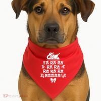 Fa Ra Ra Christmas Duck USA-Made Doggie Bandana thumb 1
