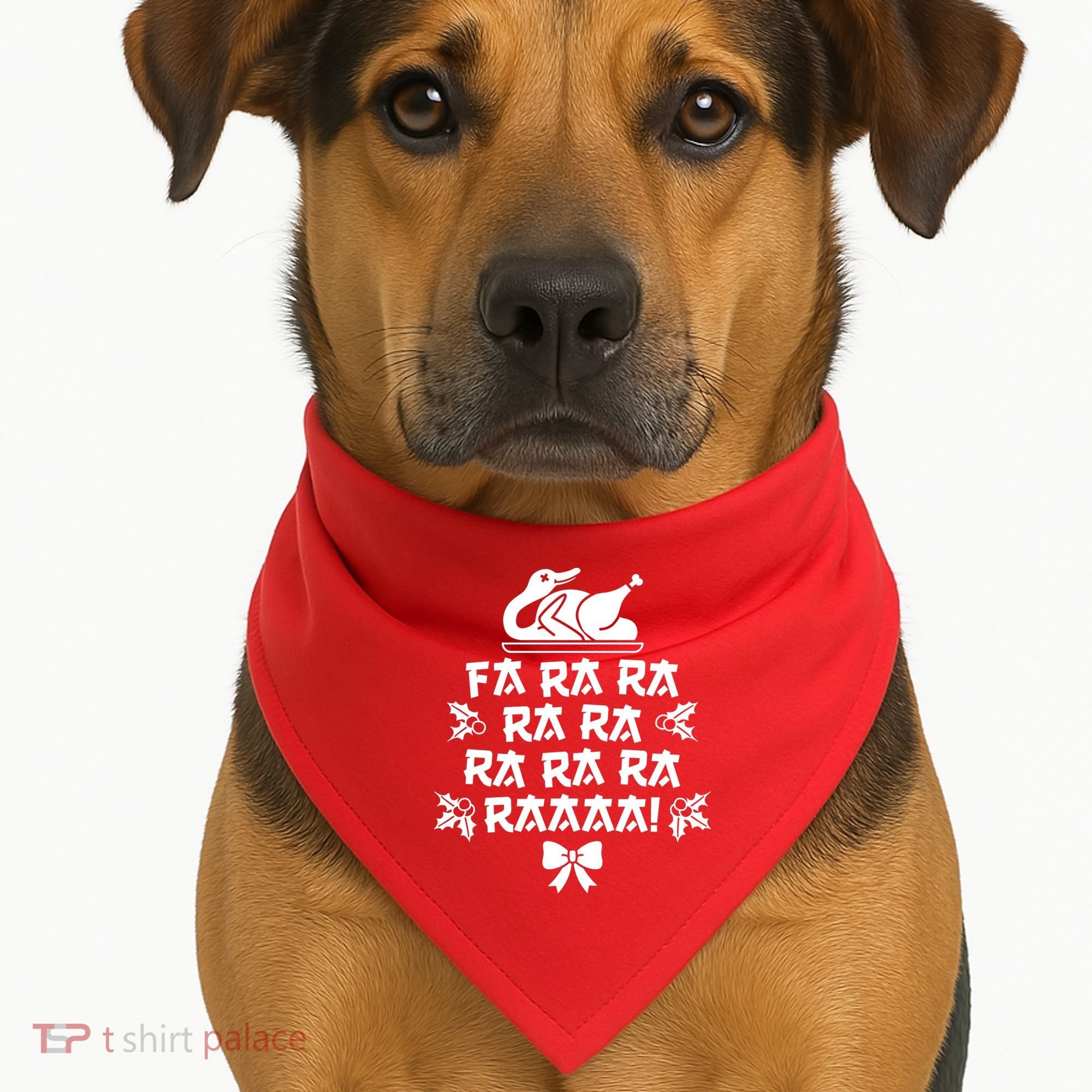 Fa Ra Ra Christmas Duck USA-Made Doggie Bandana