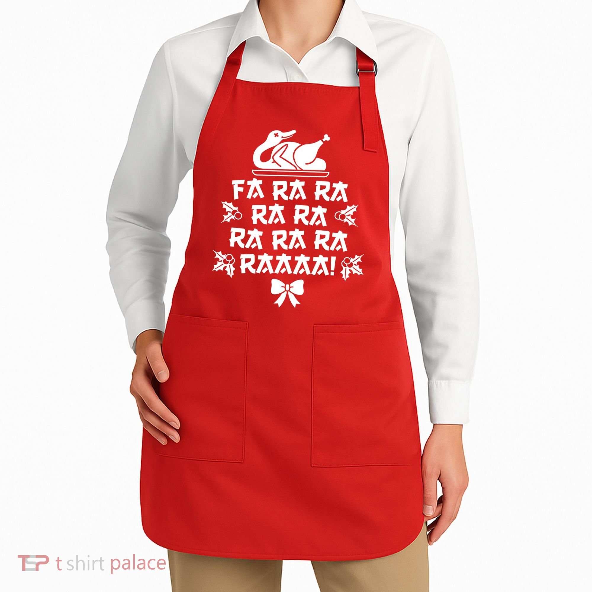 Fa Ra Ra Christmas Duck Apron