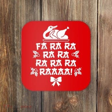 Fa Ra Ra Christmas Duck Coaster