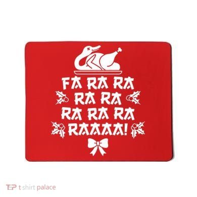 Fa Ra Ra Christmas Duck Mousepad