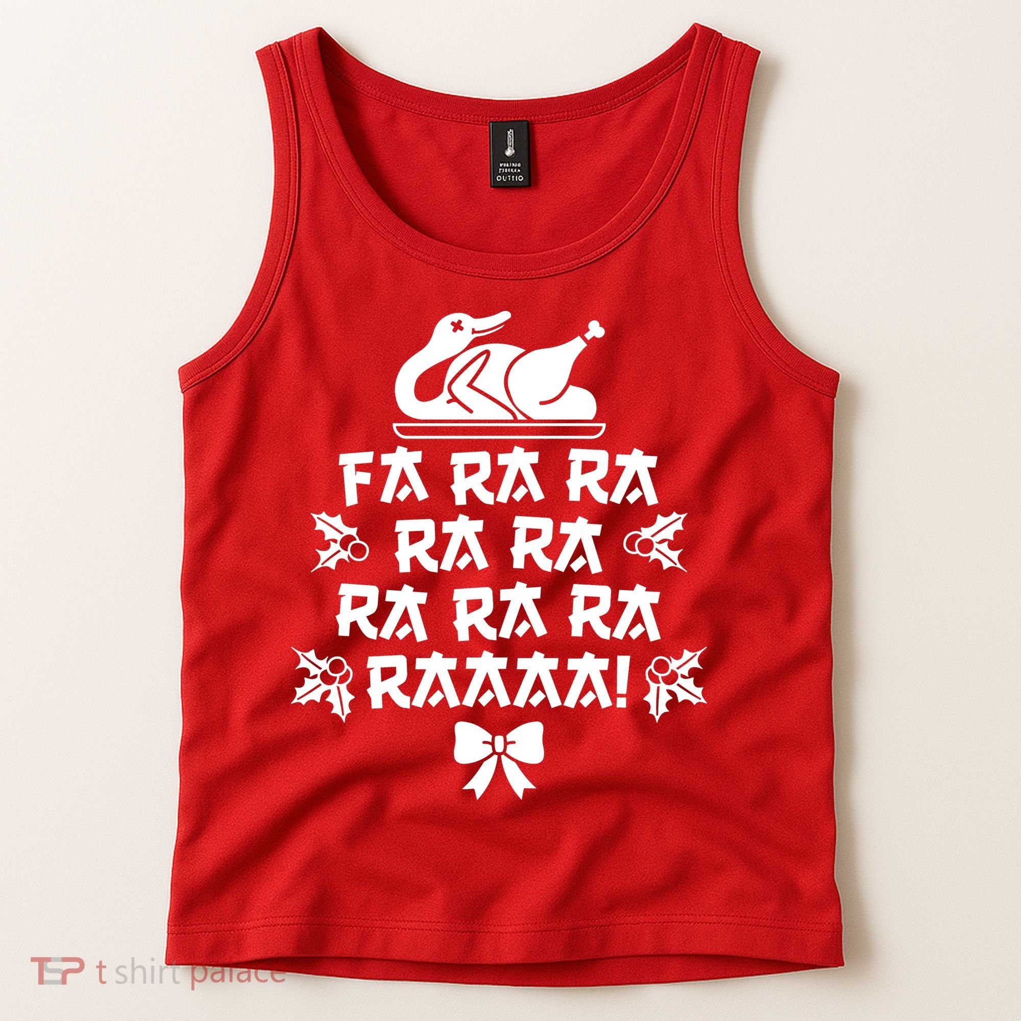 Fa Ra Ra Christmas Duck Tank Top