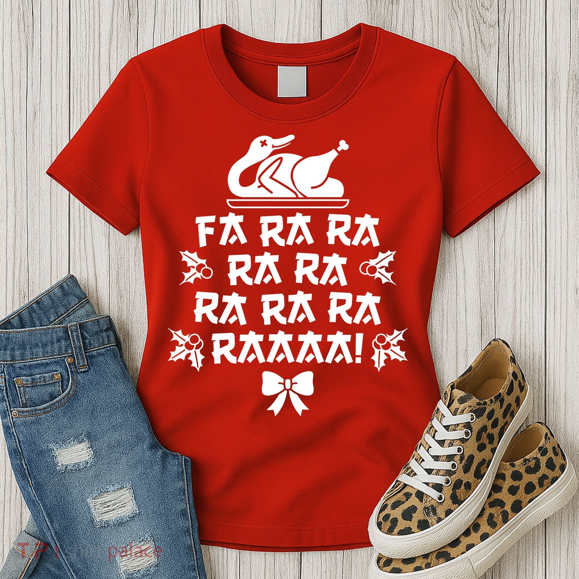 Fa Ra Ra Christmas Duck Women's T-Shirt