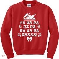 Fa Ra Ra Christmas Duck Kids Sweatshirt thumb 0