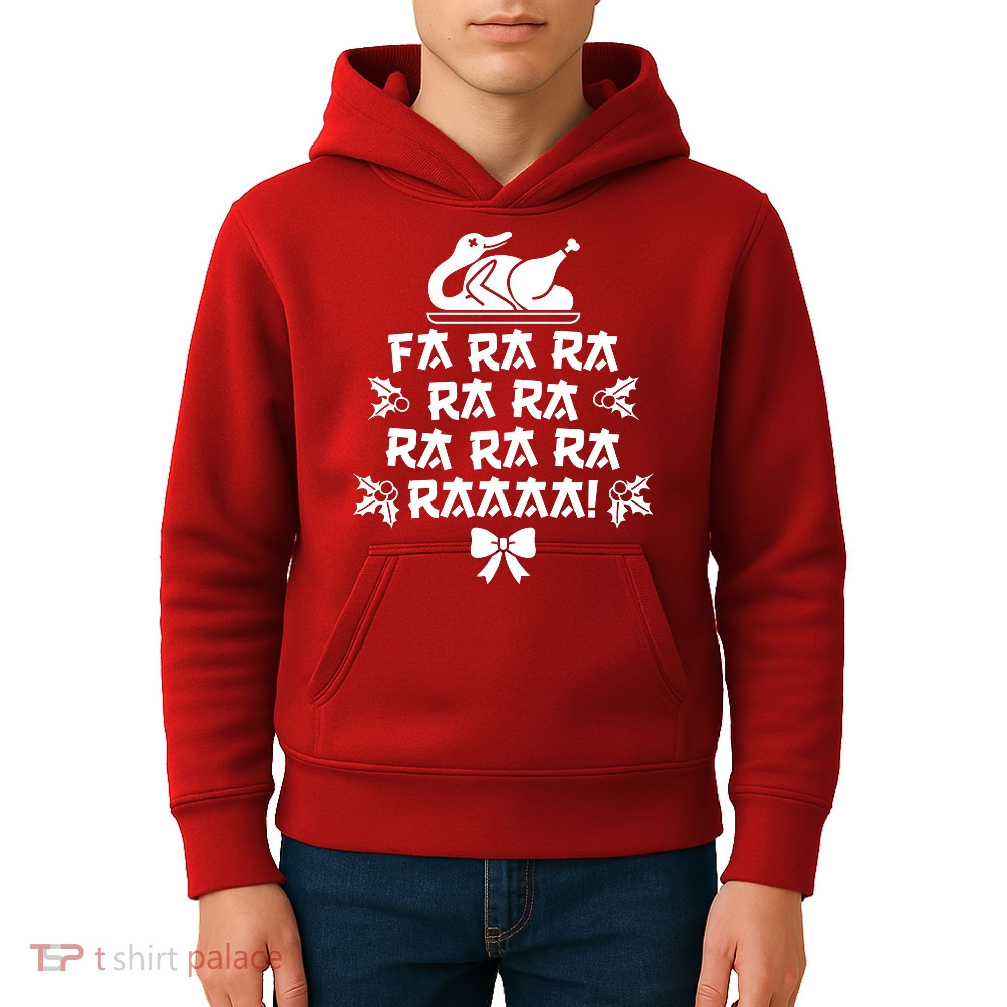 Fa Ra Ra Christmas Duck Kids Hoodie