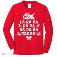 Fa Ra Ra Christmas Duck Kids Long Sleeve Shirt thumb 0