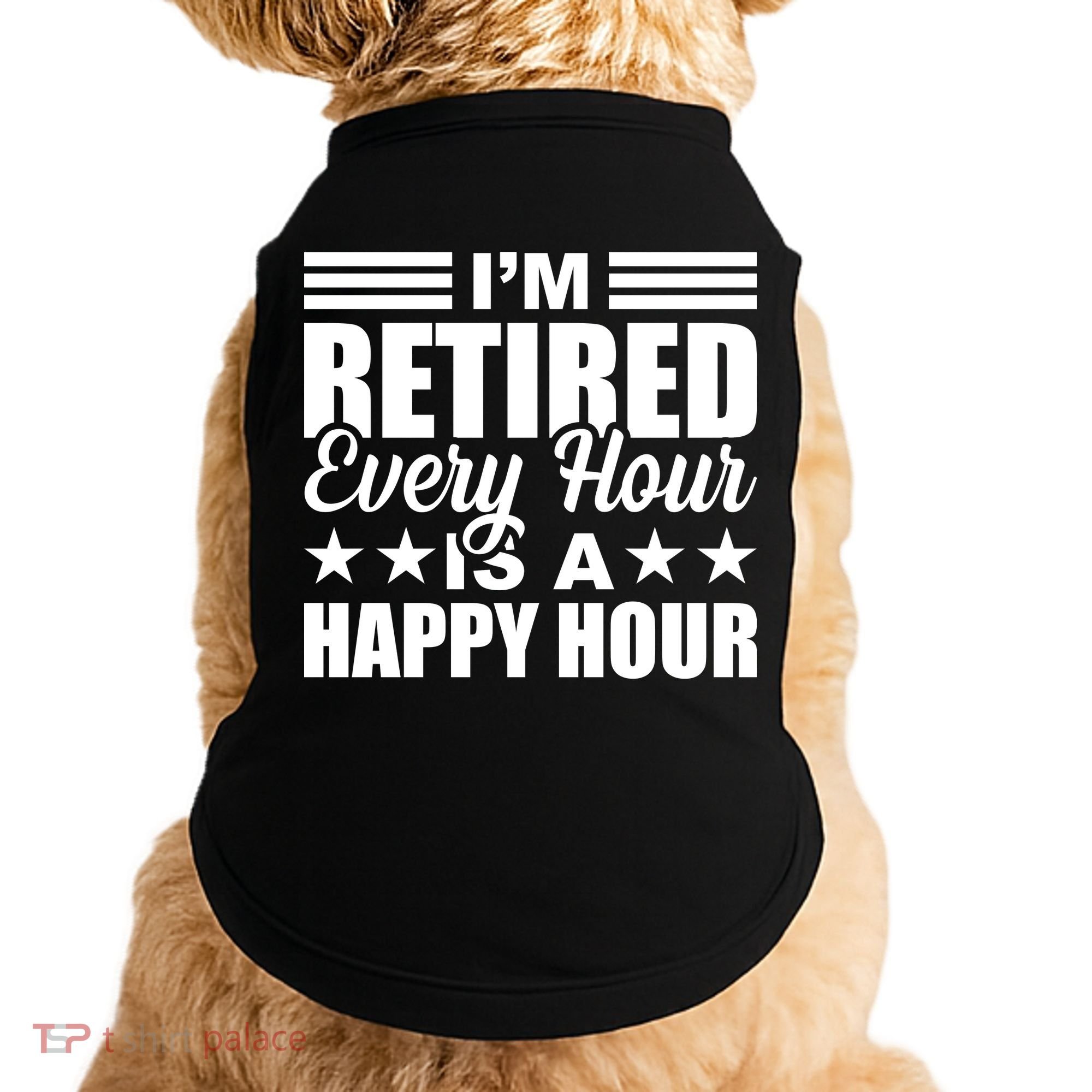 Funny Retired Retirement Doggie Tank