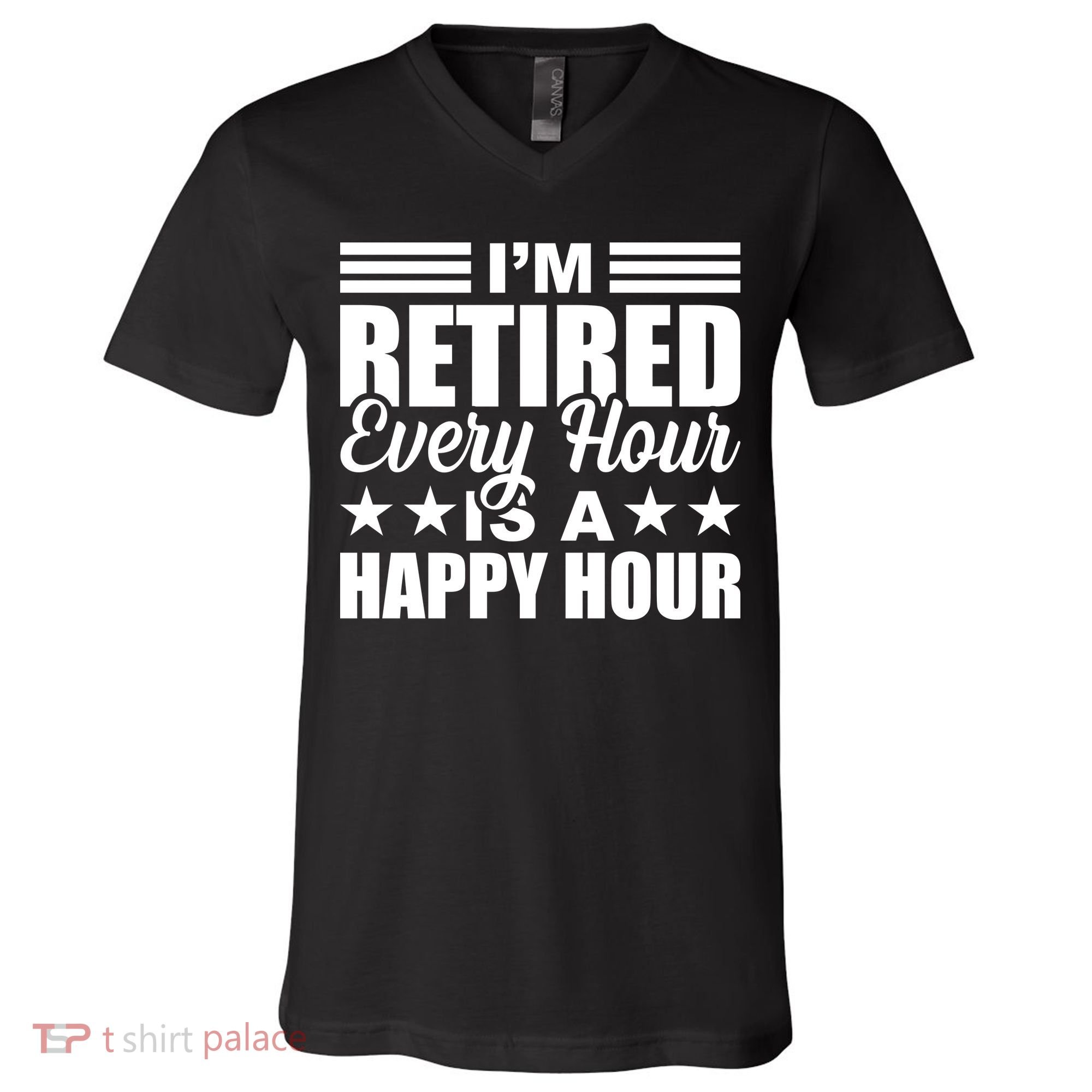 Funny Retired Retirement V-Neck T-Shirt