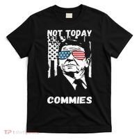 Funny Ronald Reagan Not Today Commie Political Humor T-Shirt thumb 0