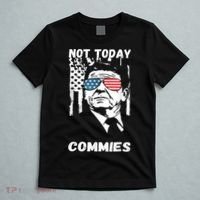 Funny Ronald Reagan Not Today Commie Political Humor T-Shirt thumb 5