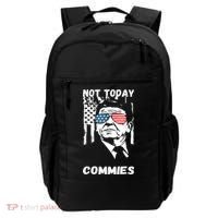 Funny Ronald Reagan Not Today Commie Political Humor Backpack thumb 0