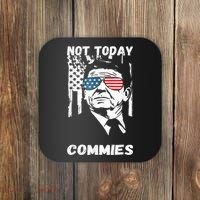 Funny Ronald Reagan Not Today Commie Political Humor Coaster thumb 0
