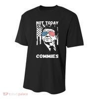 Funny Ronald Reagan Not Today Commie Political Humor Youth Performance Sprint T-Shirt thumb 0