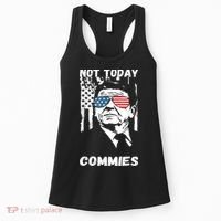 Funny Ronald Reagan Not Today Commie Political Humor Women's Tank Top thumb 0