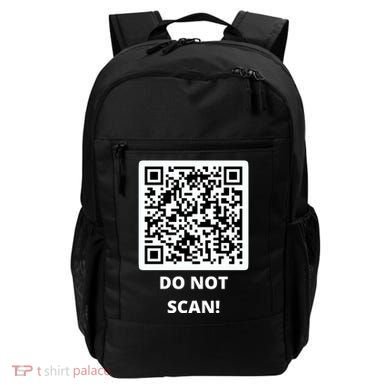 Funny Rick Roll Meme QR Code Do Not Scan Design Backpack