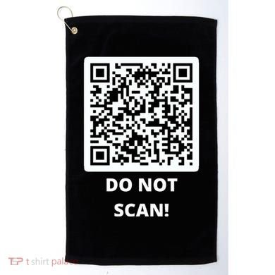 Funny Rick Roll Meme QR Code Do Not Scan Design Golf Towel