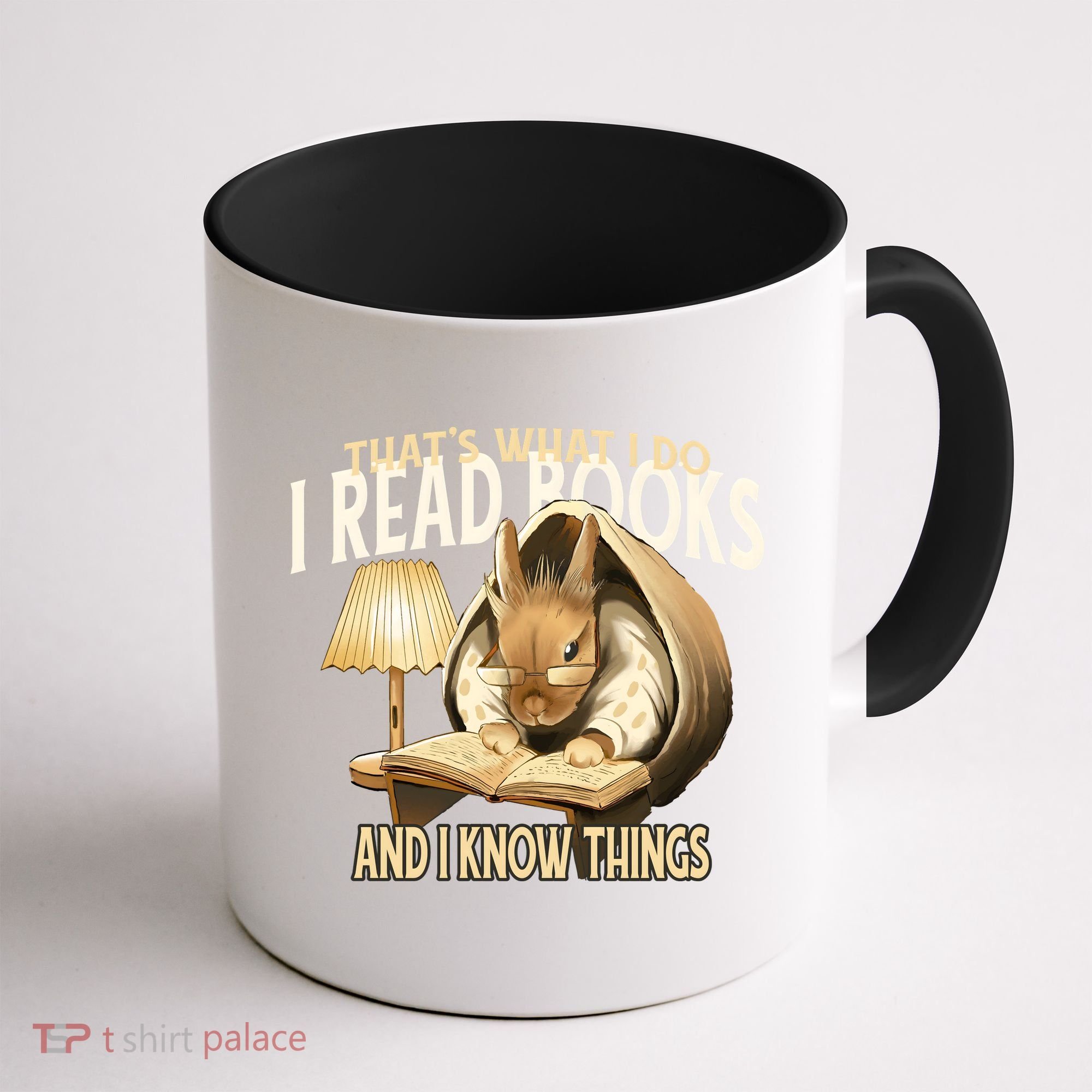 Funny Rabbit Reading Book That Is What I Do Coffee Mug