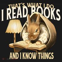 Funny Rabbit Reading Book That Is What I Do Ornament thumb 1