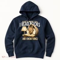 Funny Rabbit Reading Book That Is What I Do Hoodie thumb 0