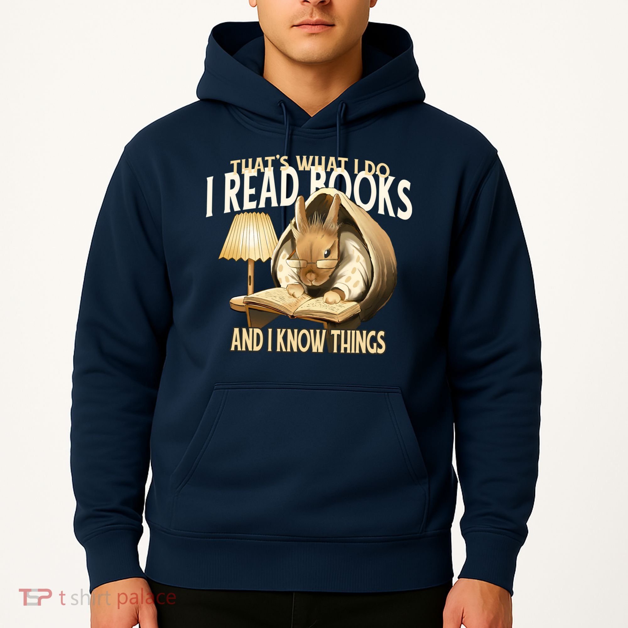 Funny Rabbit Reading Book That Is What I Do Hoodie