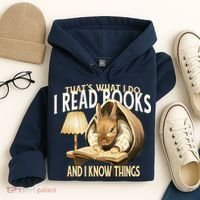 Funny Rabbit Reading Book That Is What I Do Hoodie thumb 4