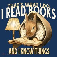 Funny Rabbit Reading Book That Is What I Do Hoodie thumb 7