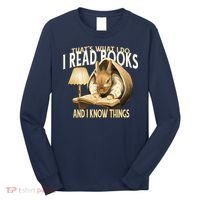 Funny Rabbit Reading Book That Is What I Do Long Sleeve Shirt thumb 0