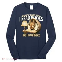 Funny Rabbit Reading Book That Is What I Do Long Sleeve Shirt thumb 0