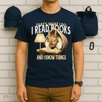 Funny Rabbit Reading Book That Is What I Do T-Shirt thumb 6