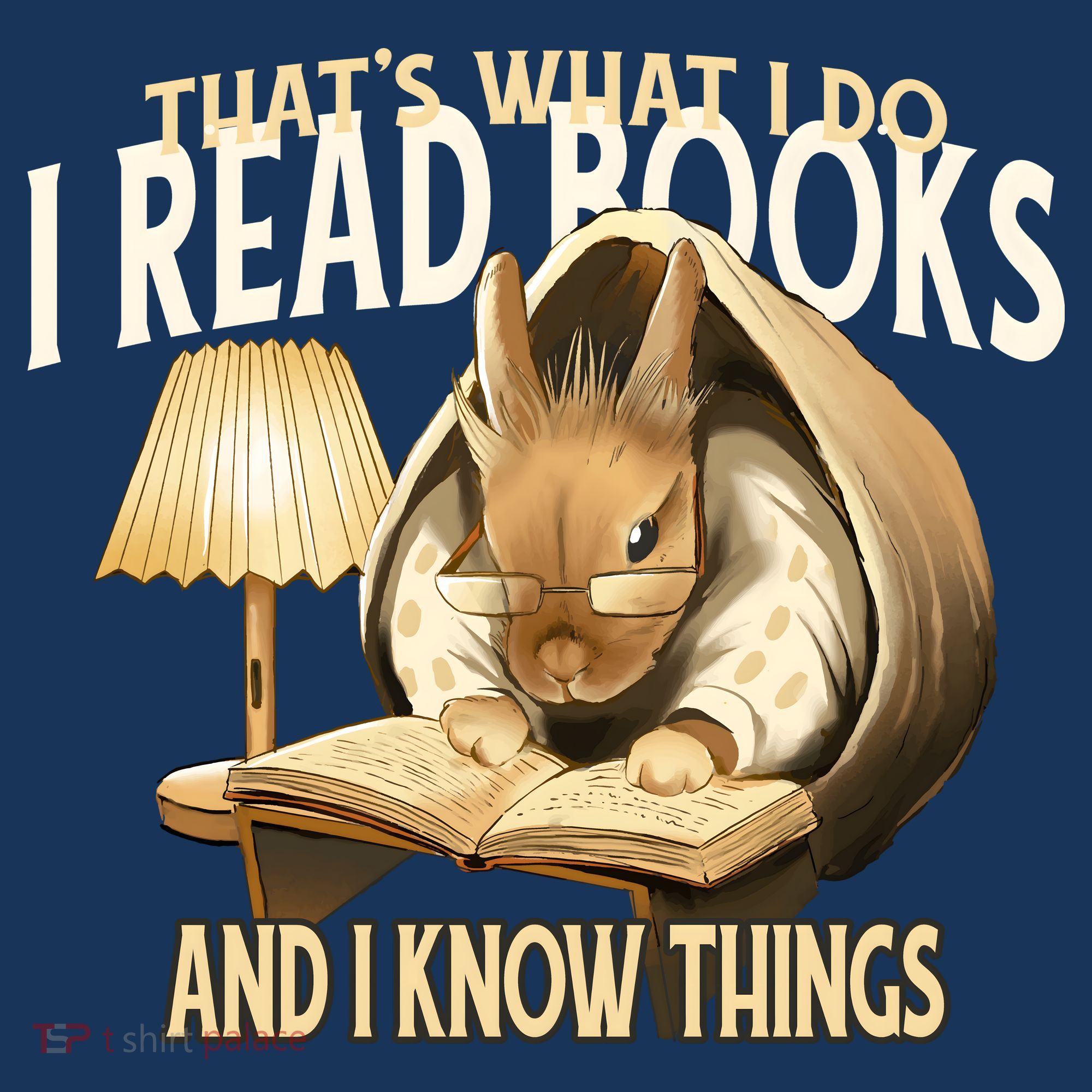 Funny Rabbit Reading Book That Is What I Do T-Shirt