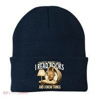 Funny Rabbit Reading Book That Is What I Do Beanie thumb 0