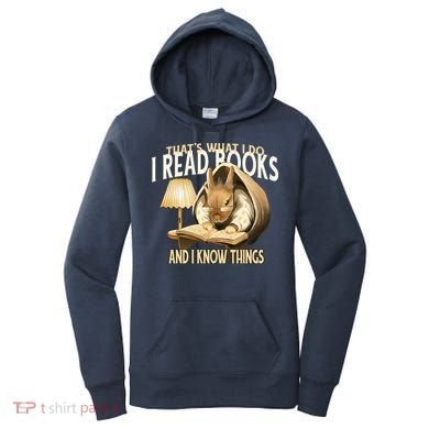 Funny Rabbit Reading Book That Is What I Do Women's Hoodie