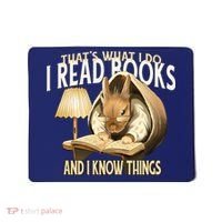 Funny Rabbit Reading Book That Is What I Do Mousepad thumb 0