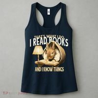 Funny Rabbit Reading Book That Is What I Do Women's Tank Top thumb 3