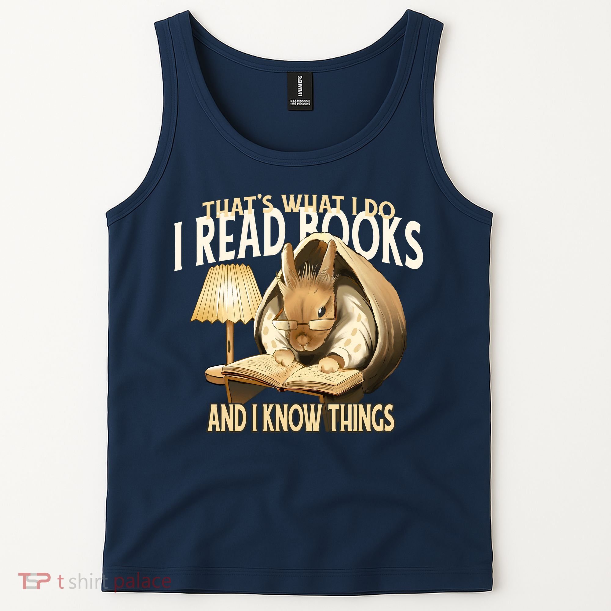 Funny Rabbit Reading Book That Is What I Do Tank Top