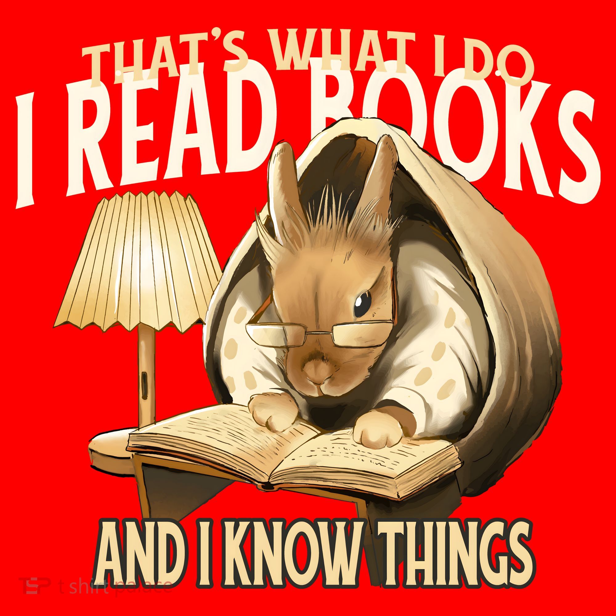 Funny Rabbit Reading Book That Is What I Do Santa Hat