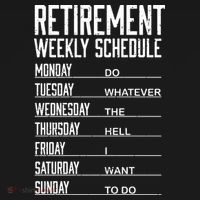 Funny Retired Retirement Schedule Gift Pajama Set thumb 2