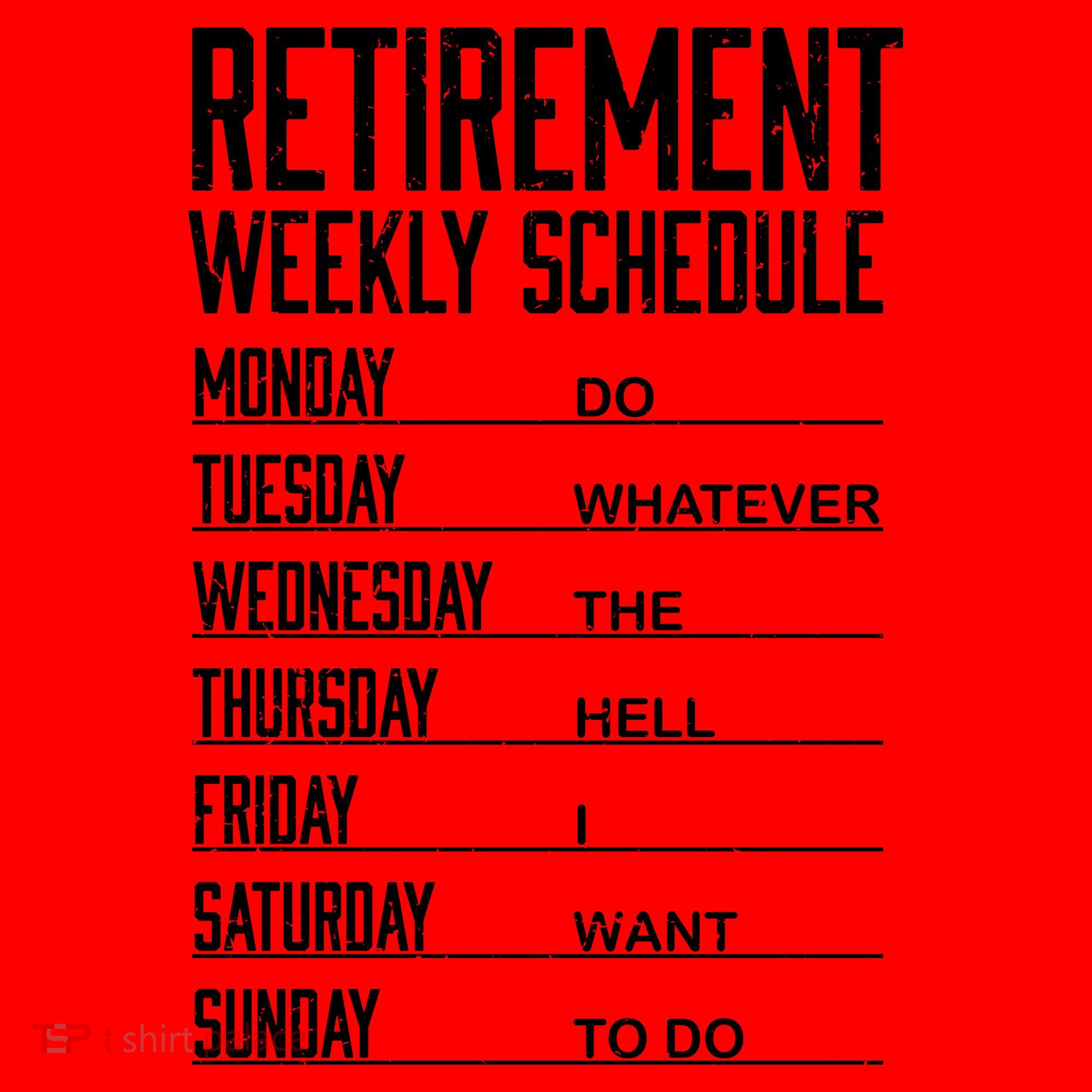 Funny Retired Retirement Schedule Gift Santa Hat