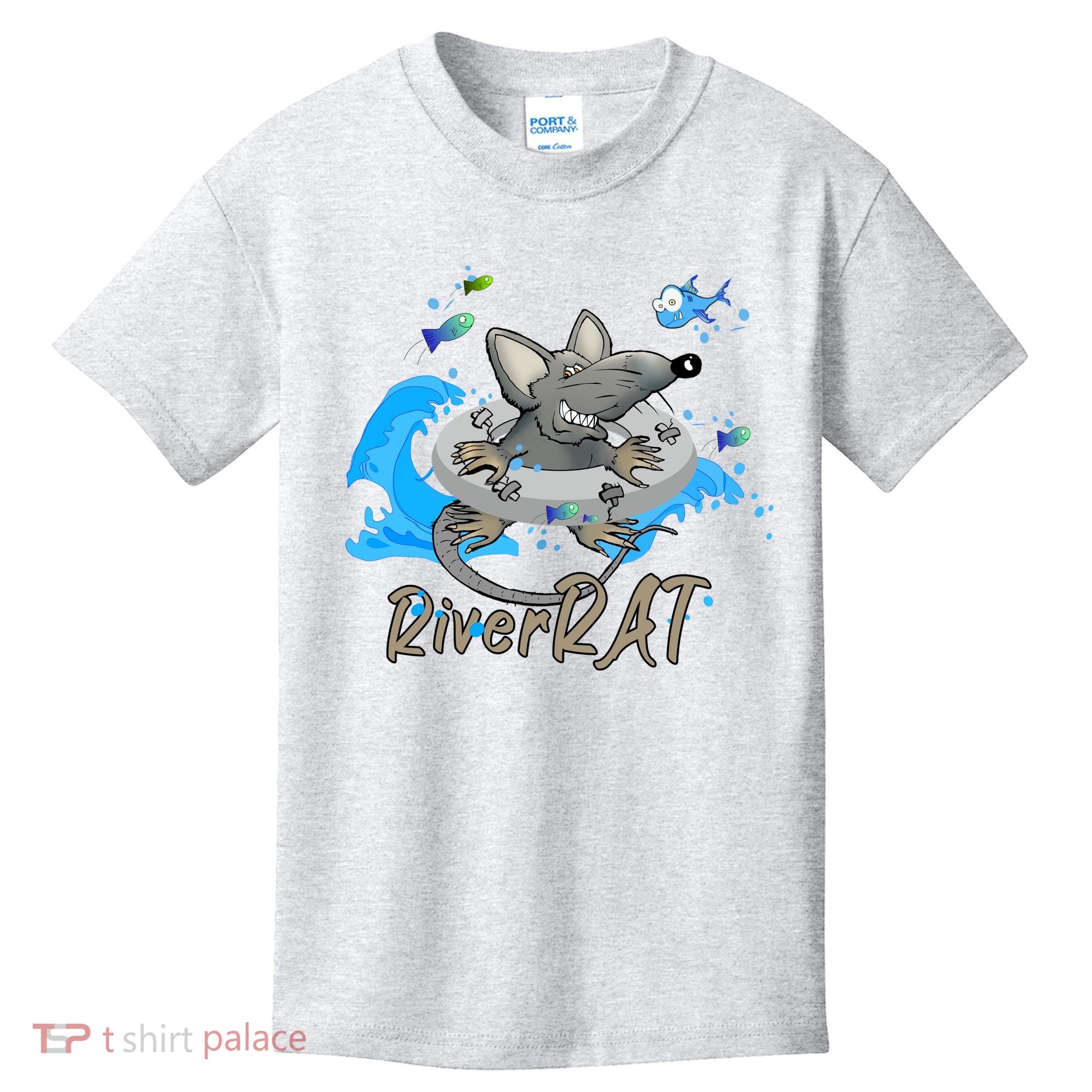 Funny River RAT Tubing Down The River Kids T-Shirt