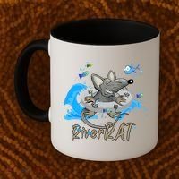 Funny River RAT Tubing Down The River Coffee Mug thumb 2