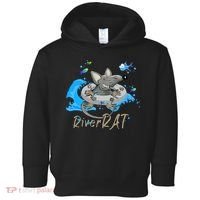 Funny River RAT Tubing Down The River Toddler Hoodie thumb 0
