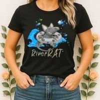 Funny River RAT Tubing Down The River Women's T-Shirt thumb 2