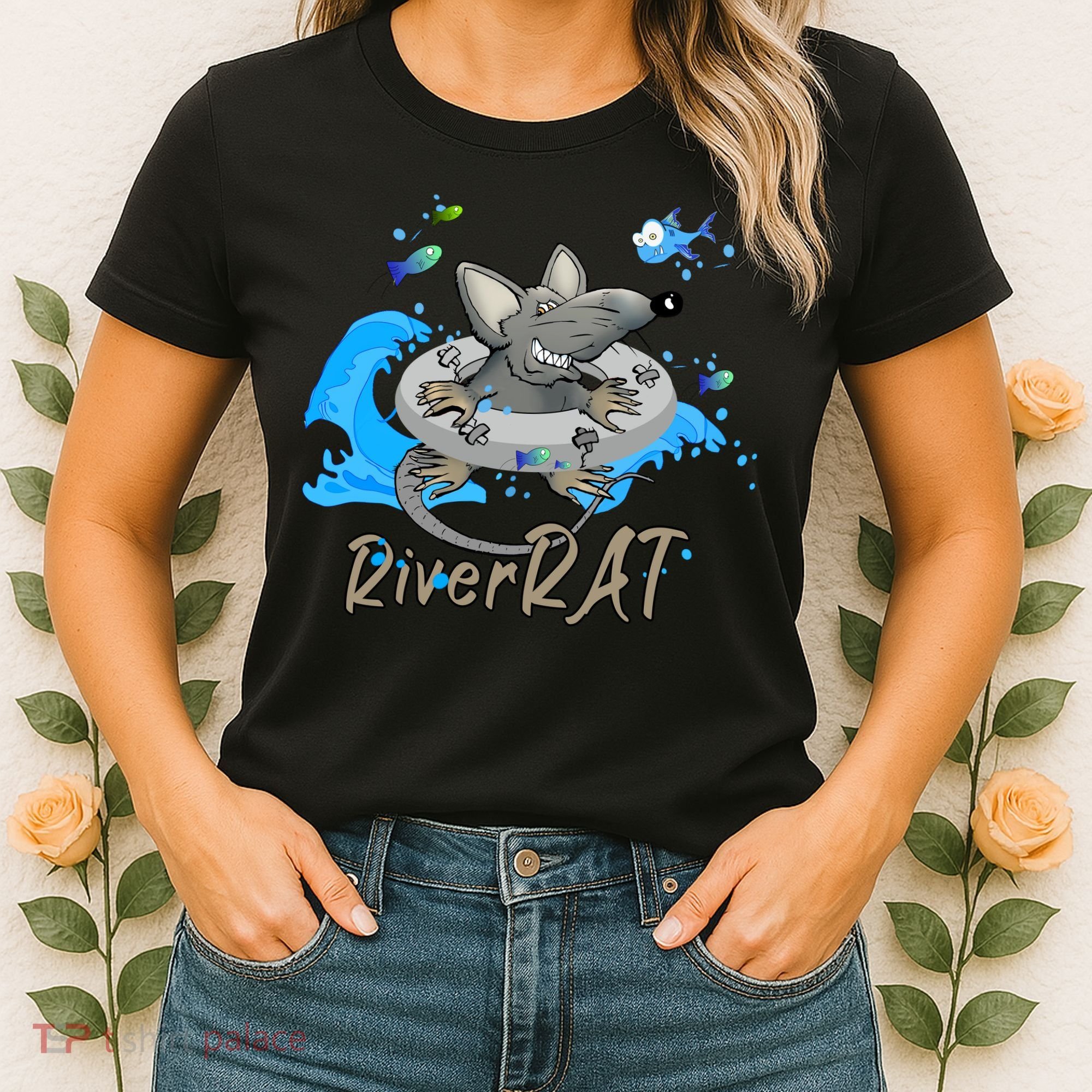 Funny River RAT Tubing Down The River Women's T-Shirt